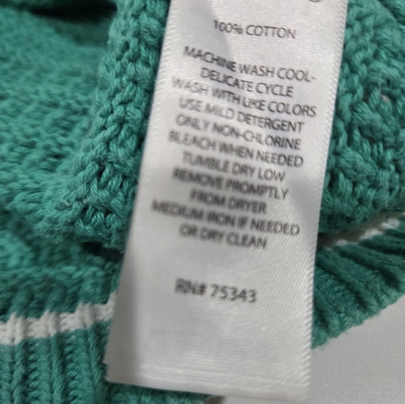 Nicole Miller Cardigan Sweater~Gold Buttons Women Size XS Green Knit Classic - Picture 9 of 13